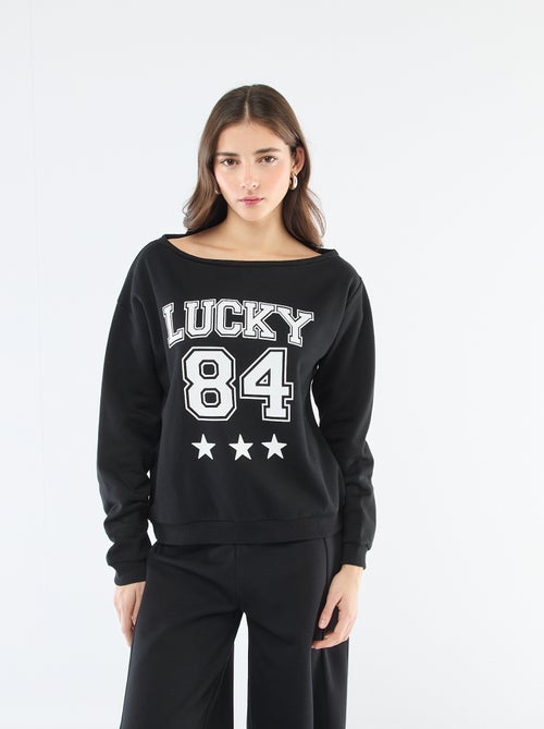 Sudadera de felpa estilo deportivo - Kiabi