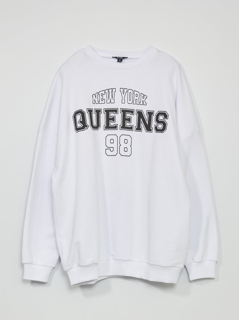 Sudadera de felpa estilo EE. UU. BEIGE - Kiabi