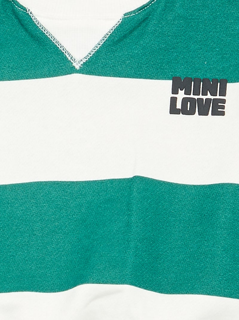 Sudadera de felpa francesa Verde - Kiabi