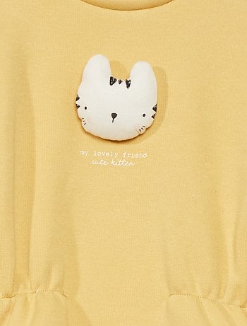 Sudadera de felpa 'gato' - Kiabi