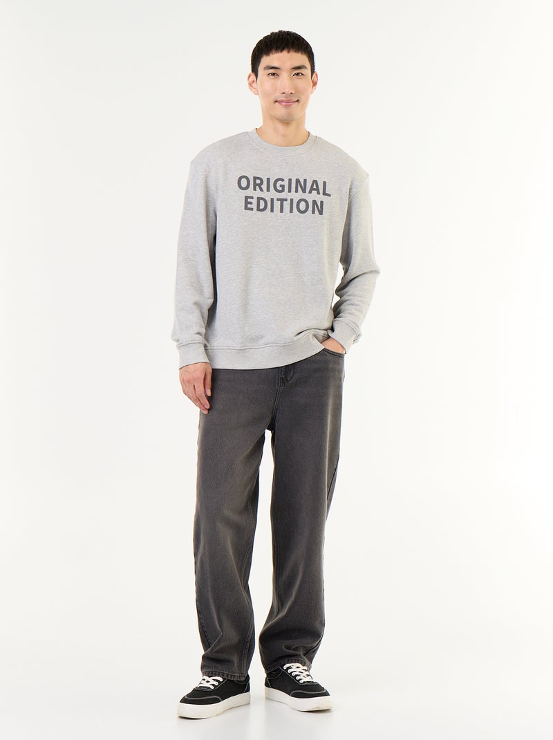 Sudadera de felpa Gris - Kiabi