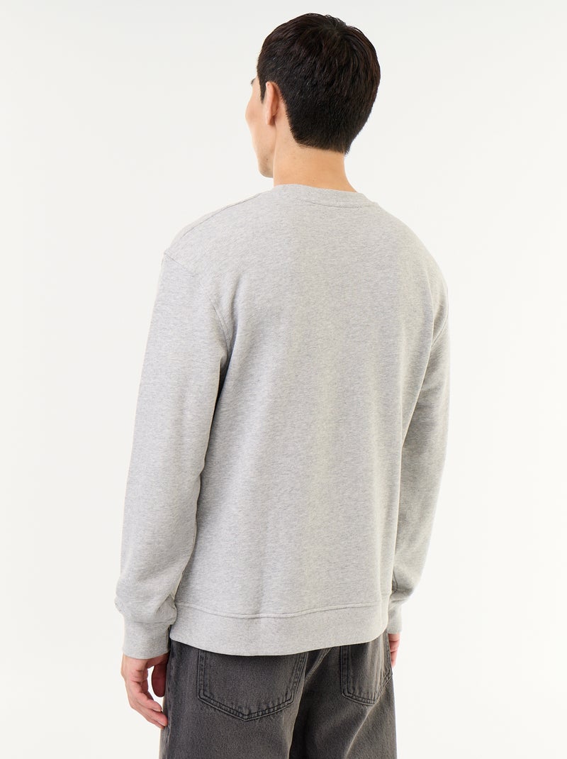 Sudadera de felpa Gris - Kiabi