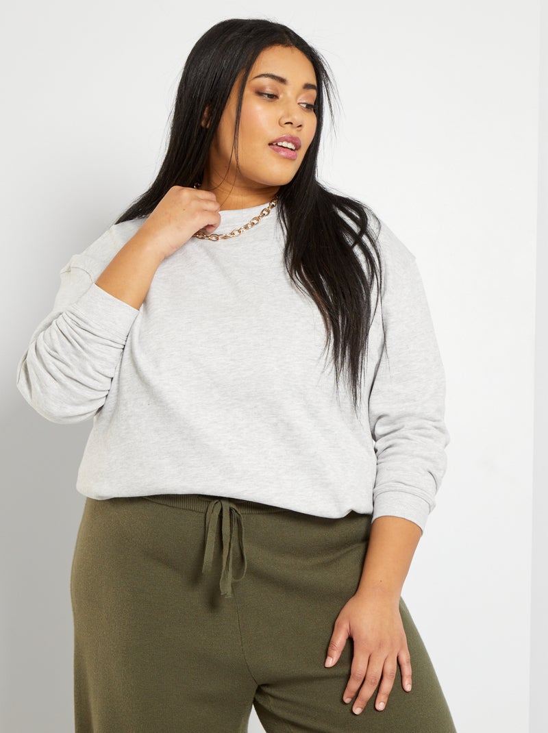 Sudadera de felpa GRIS - Kiabi
