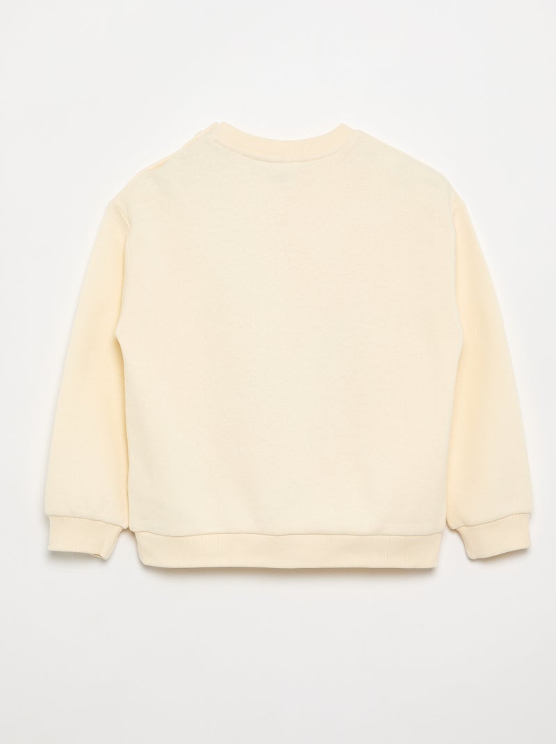 Sudadera de felpa "Hello Kitty" - colección fácil de poner Blanco - Kiabi