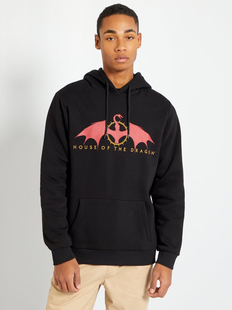Sudadera de felpa 'La Casa del Dragón' Negro - Kiabi