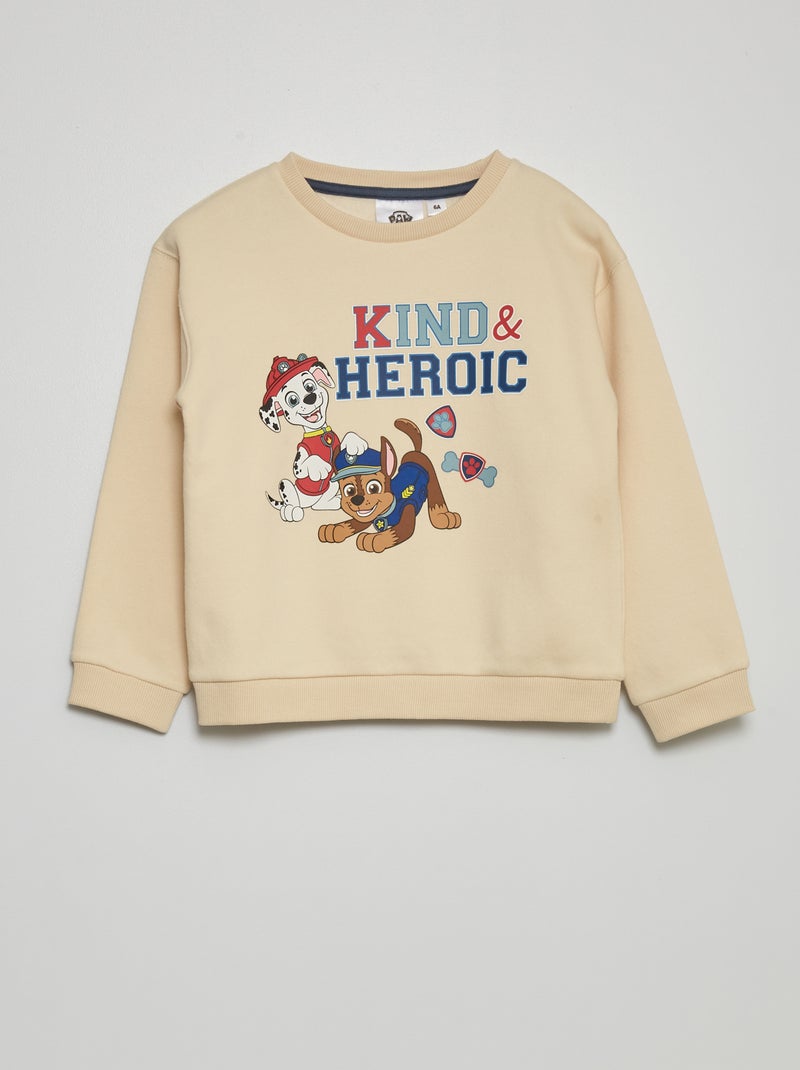 Sudadera de felpa 'La Patrulla Canina' crudo - Kiabi