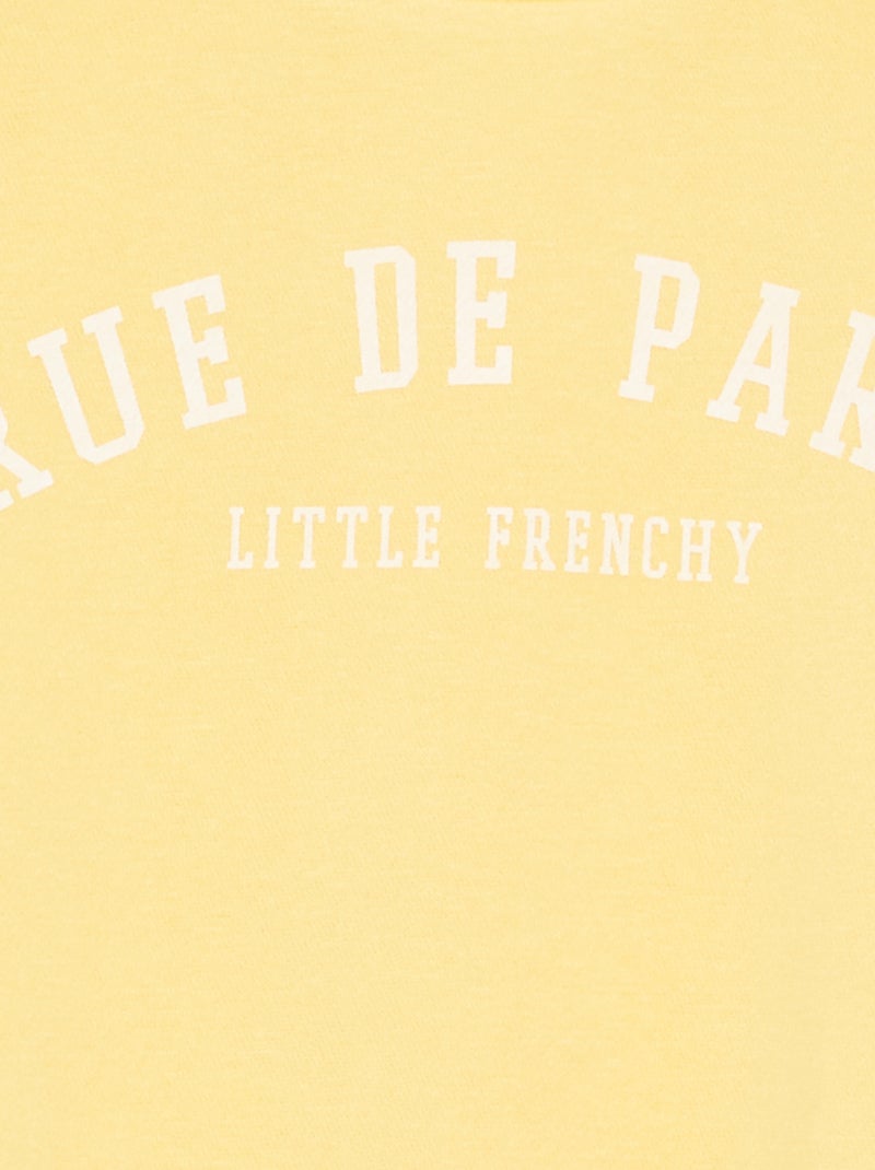 Sudadera de felpa ligera Amarillo - Kiabi