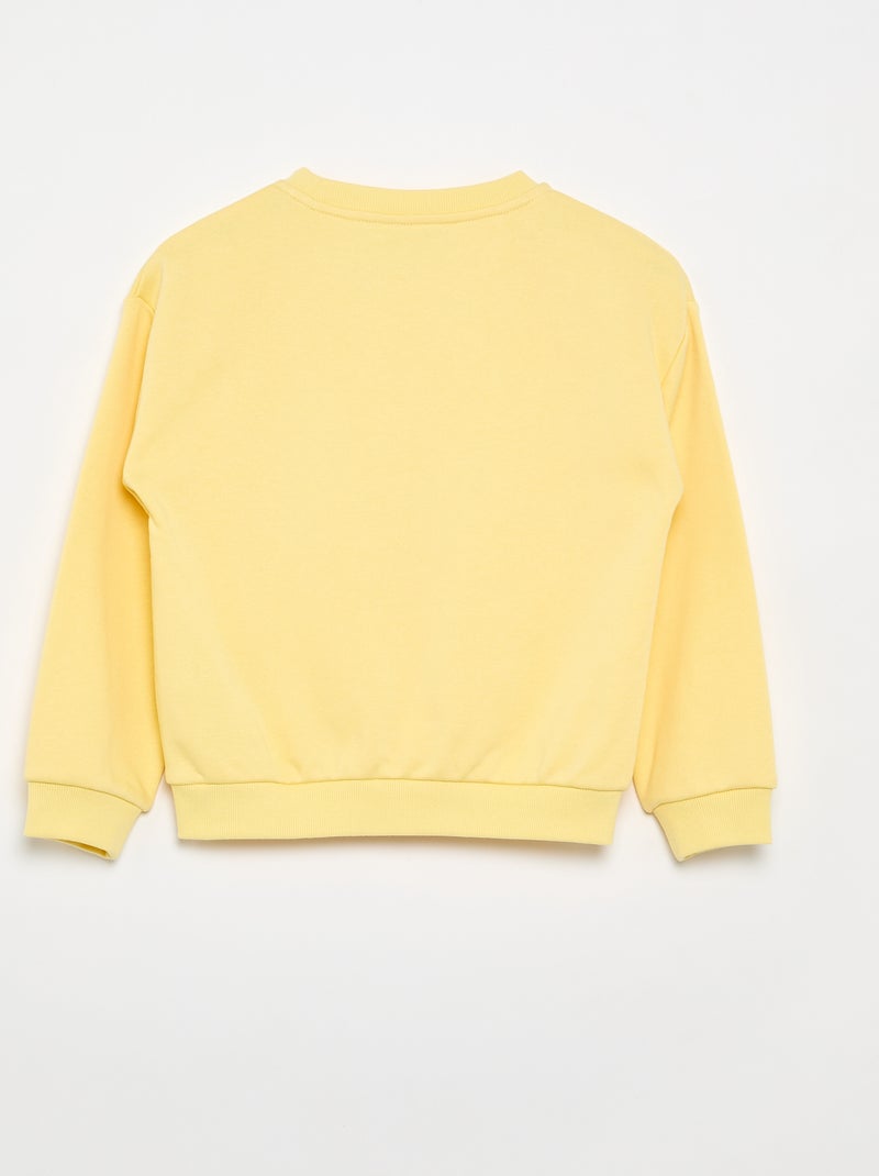 Sudadera de felpa ligera Amarillo - Kiabi