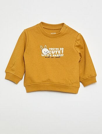 Sudadera de felpa ligera con estampado