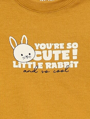 Sudadera de felpa ligera con estampado