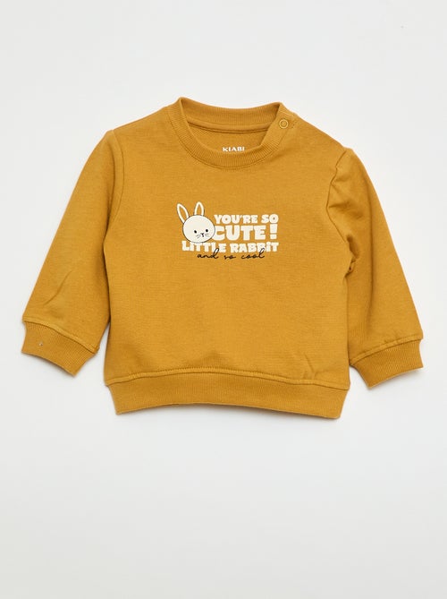Sudadera de felpa ligera con estampado - Kiabi