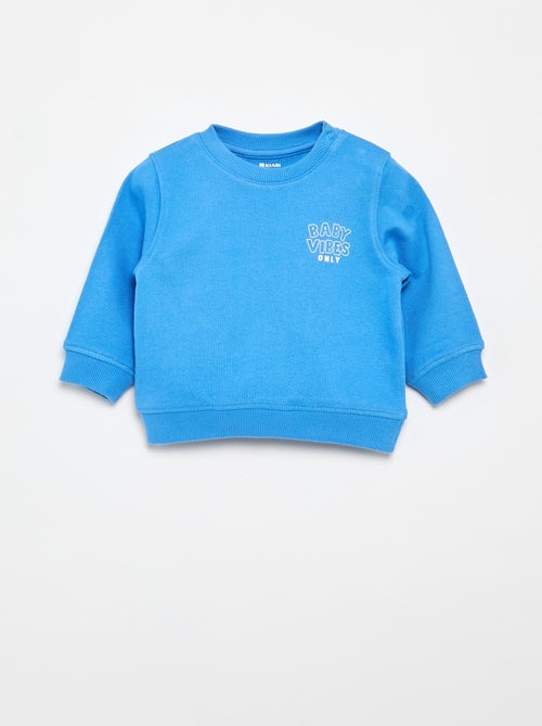 Sudadera de felpa ligera con estampado - Kiabi Sudadera de felpa ligera con estampado - Kiabi