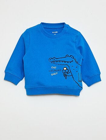 Sudadera de felpa ligera con estampado