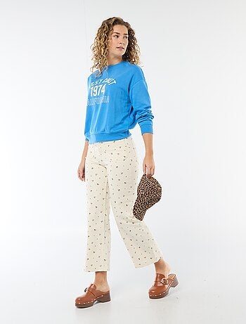 Sudadera de felpa ligera con estampado