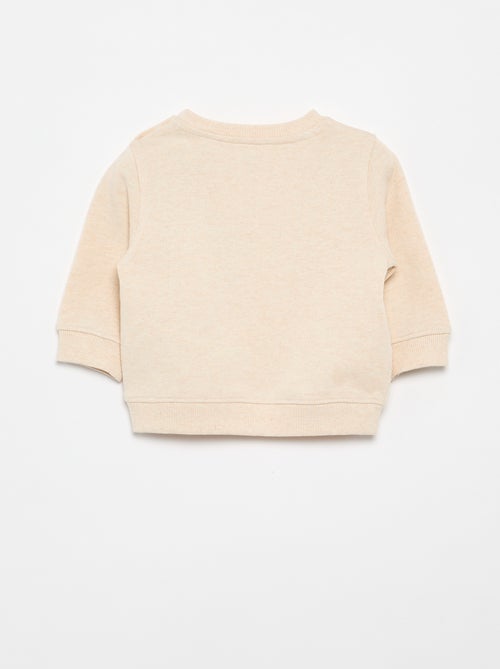 Sudadera de felpa ligera con estampado - Kiabi