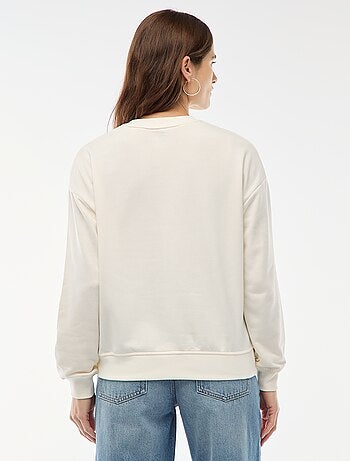 Sudadera de felpa ligera con estampado