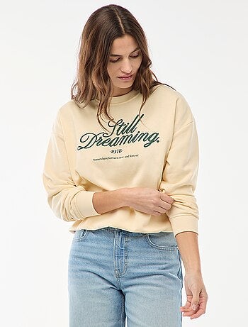 Sudadera de felpa ligera con estampado