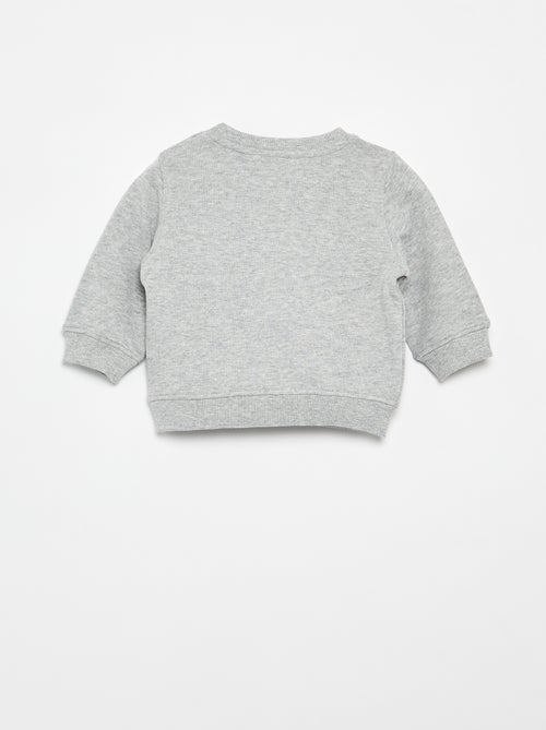 Sudadera de felpa ligera con estampado - Kiabi Sudadera de felpa ligera con estampado - Kiabi
