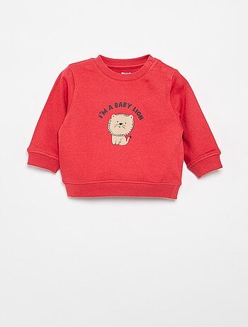 Sudadera de felpa ligera con estampado
