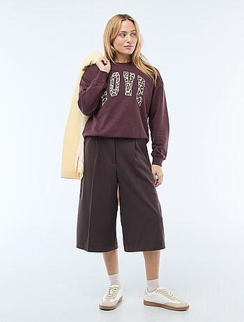 Sudadera de felpa ligera con estampado