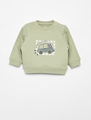 Sudadera de felpa ligera con estampado