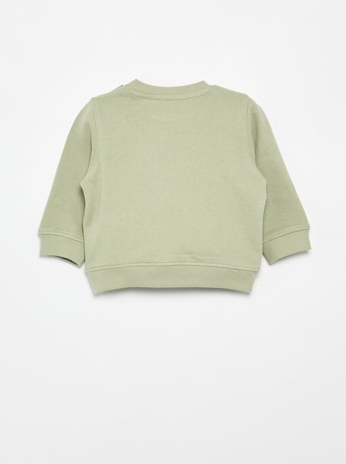 Sudadera de felpa ligera con estampado - Kiabi