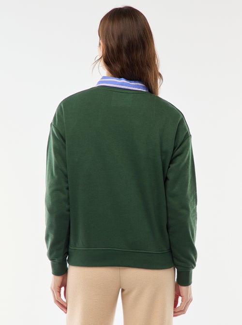 Sudadera de felpa ligera con estampado - Kiabi