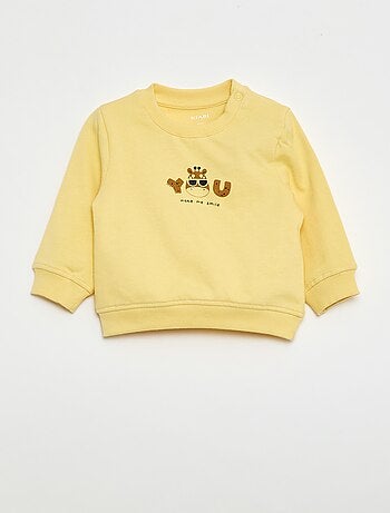 Sudadera de felpa ligera con estampado