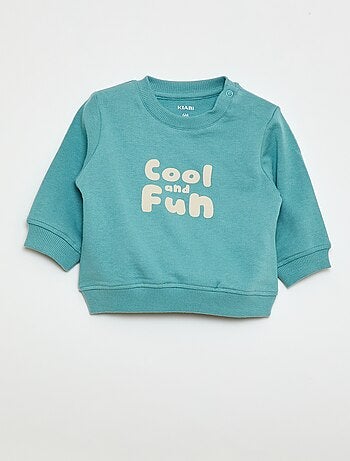 Sudadera de felpa ligera con estampado