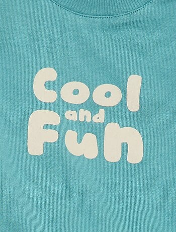 Sudadera de felpa ligera con estampado