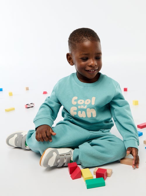 Sudadera de felpa ligera estampada - Kiabi