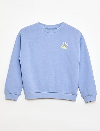 Sudadera de felpa ligera estampada