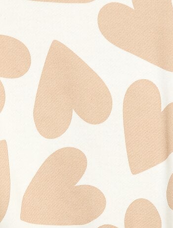 Sudadera de felpa ligera estampada