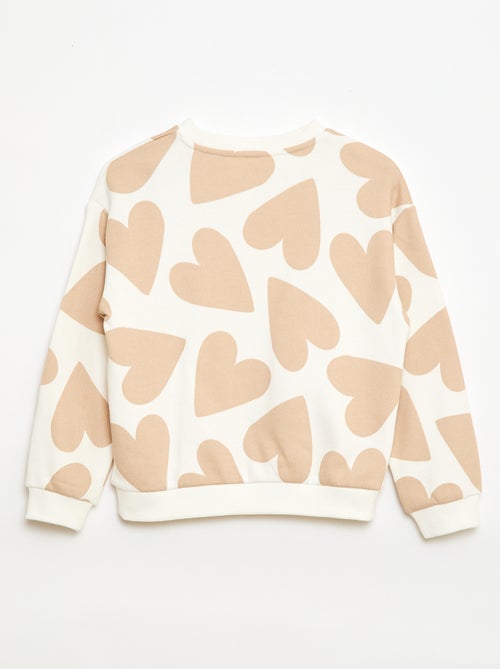 Sudadera de felpa ligera estampada - Kiabi
