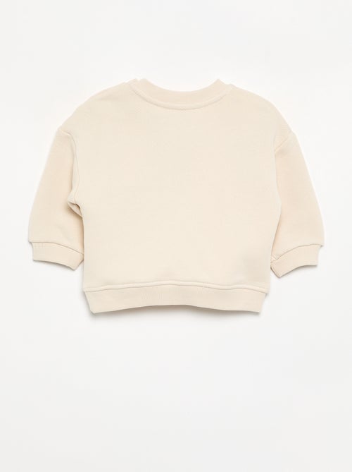 Sudadera de felpa ligera estampada - Kiabi