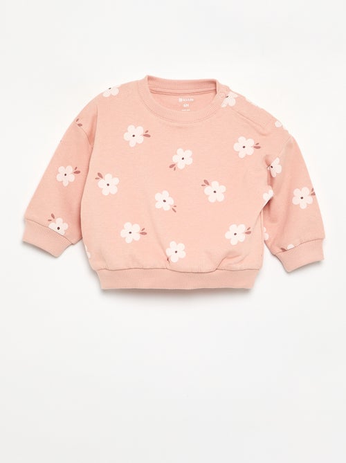 Sudadera de felpa ligera estampada - Kiabi