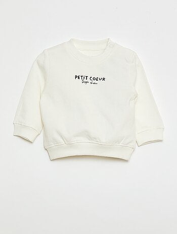 Sudadera de felpa ligera con estampado