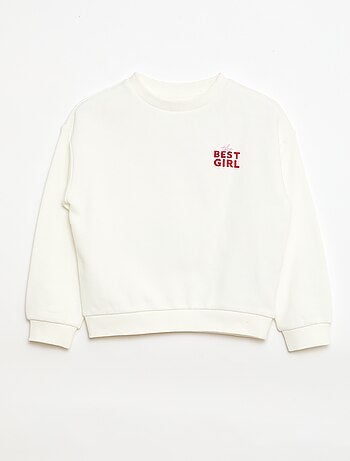 Sudadera de felpa ligera estampada