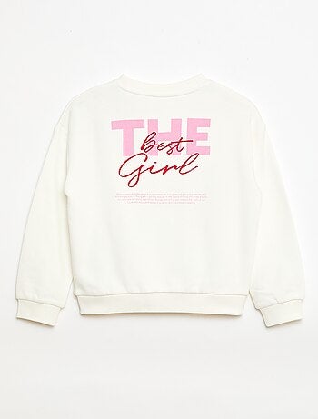 Sudadera de felpa ligera estampada