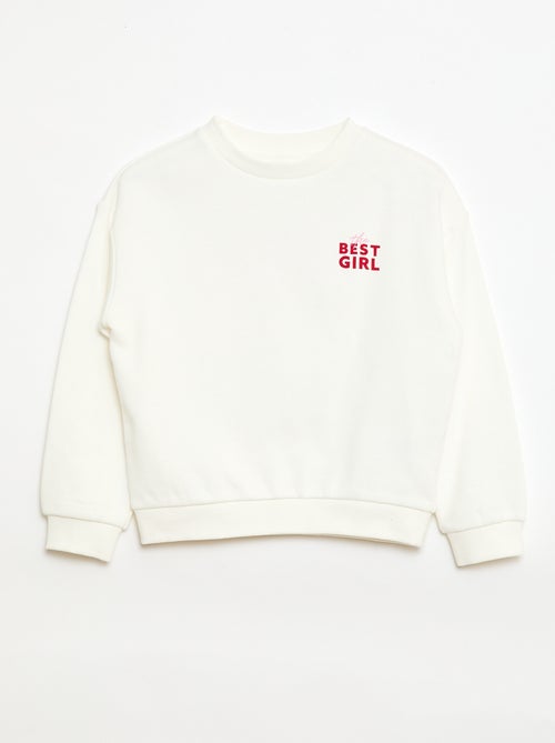 Sudadera de felpa ligera estampada - Kiabi Sudadera de felpa ligera estampada - Kiabi