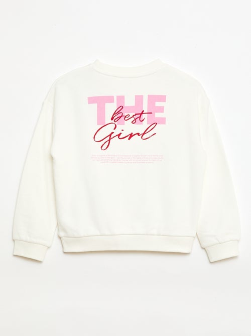 Sudadera de felpa ligera estampada - Kiabi Sudadera de felpa ligera estampada - Kiabi