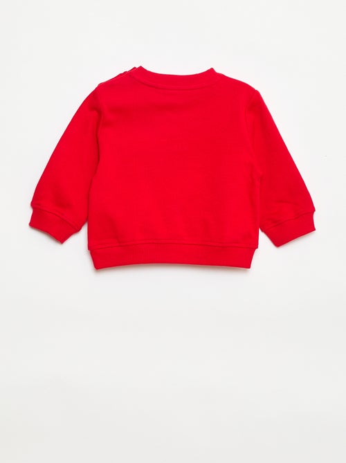 Sudadera de felpa ligera estampada - Kiabi