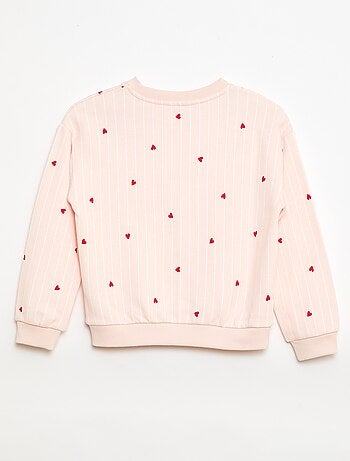 Sudadera de felpa ligera estampada