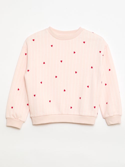 Sudadera de felpa ligera estampada - Kiabi