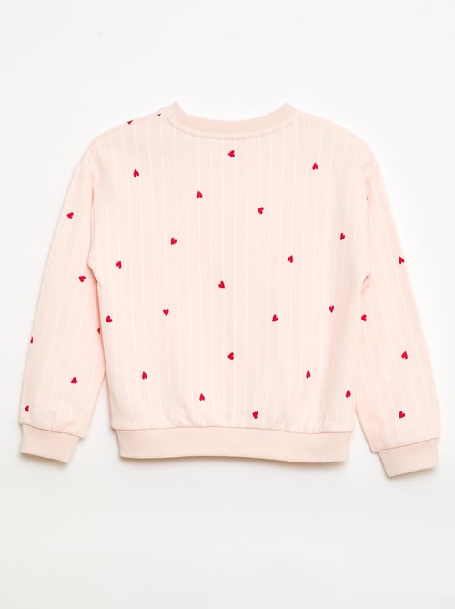 Sudadera de felpa ligera estampada - Kiabi