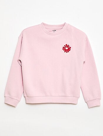 Sudadera de felpa ligera estampada