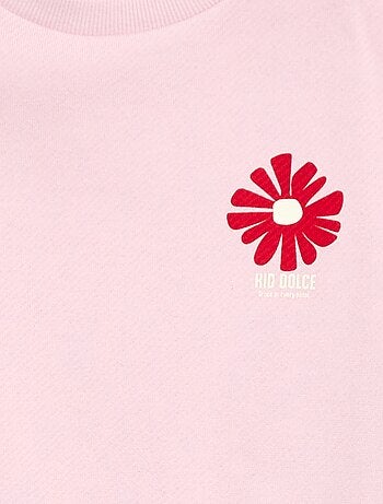 Sudadera de felpa ligera estampada