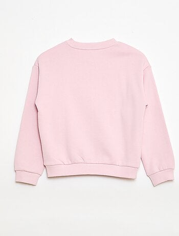 Sudadera de felpa ligera estampada