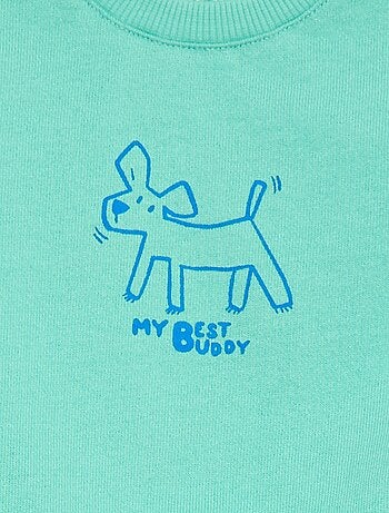 Sudadera de felpa ligera con estampado