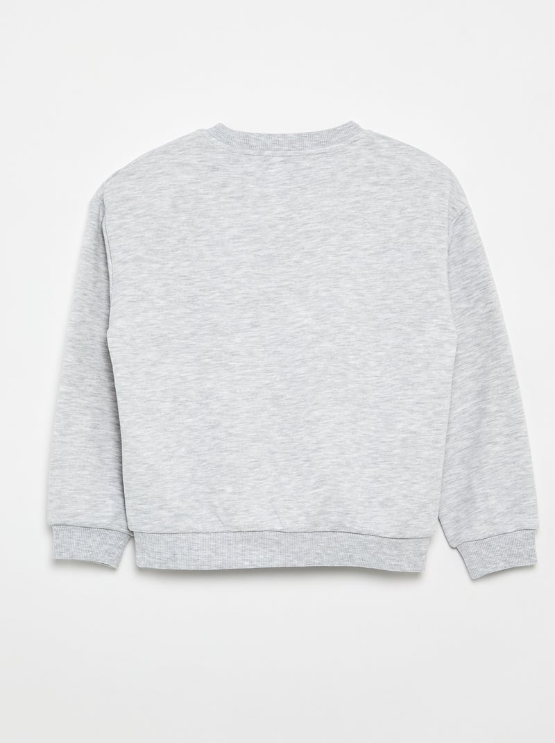Sudadera de felpa ligera Gris - Kiabi